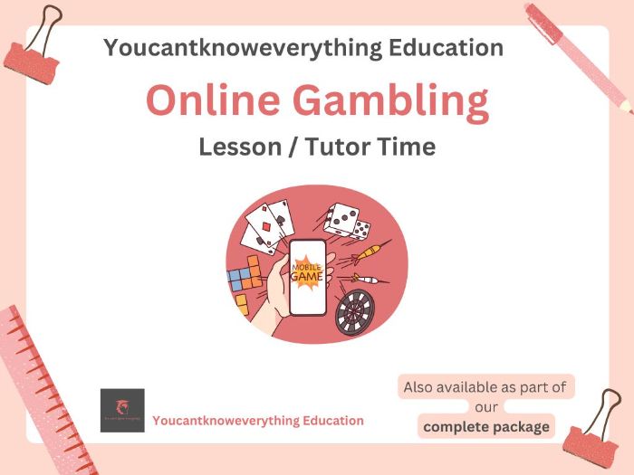 Online Gambling PSHE Lesson