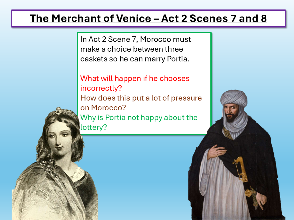 The Merchant of Venice Act 2 Scene 7 and 8