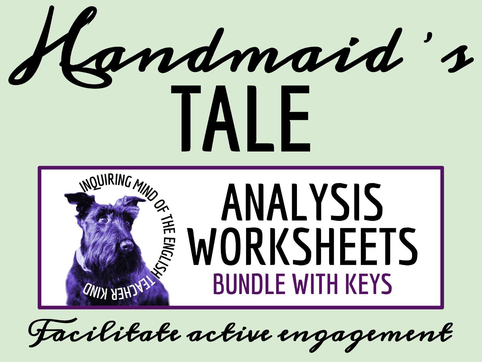 The Handmaid's Tale Close Reading Analysis Worksheets Bundle