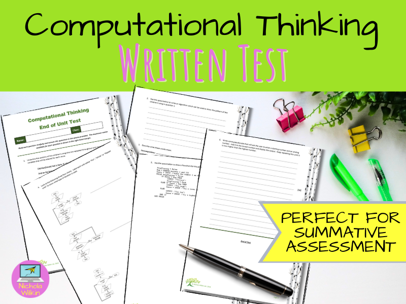 Computational Thinking End of Unit Test