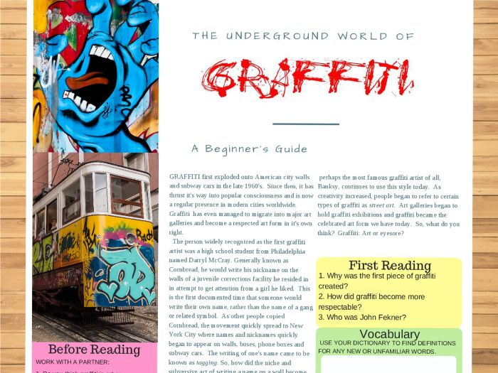 The Art of Graffiti - ESL / English reading