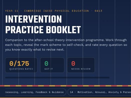Complete Cambridge IGCSE PE (0413) Revision & Practice Booklet