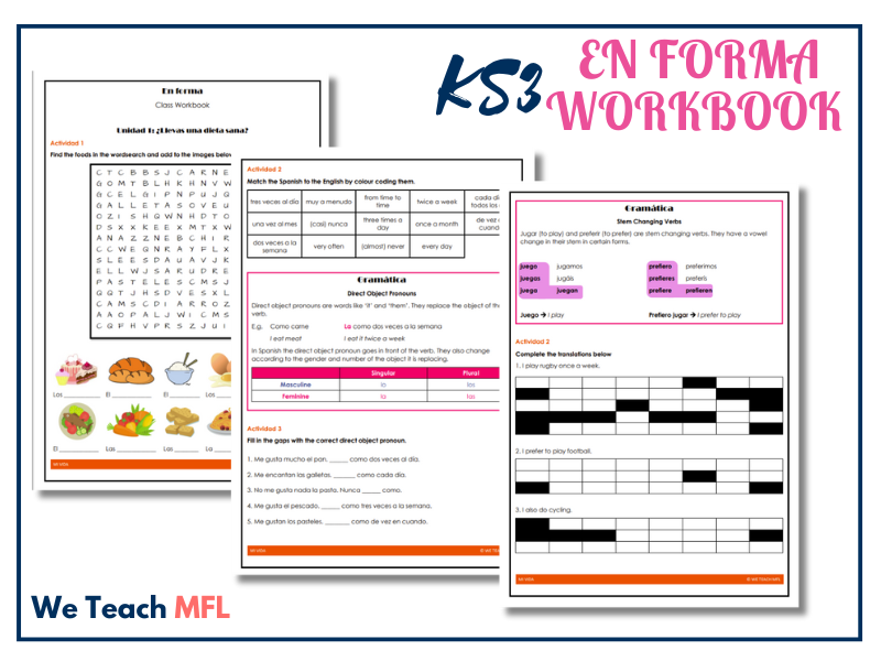 En Forma – KS3 Spanish Healthy Living Workbook