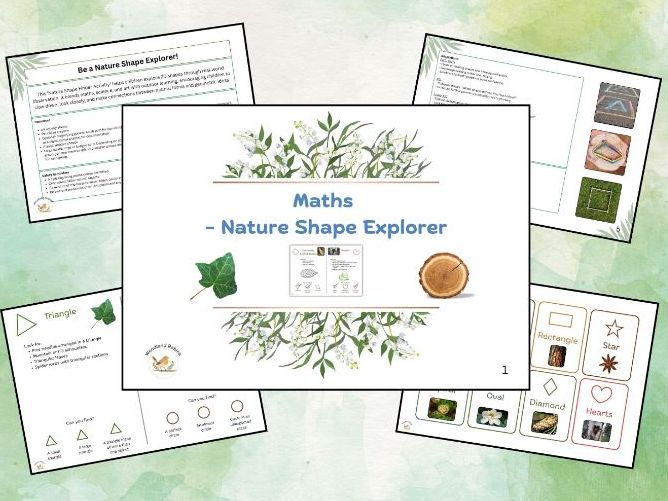 Maths - Nature Shape Explorer Activity