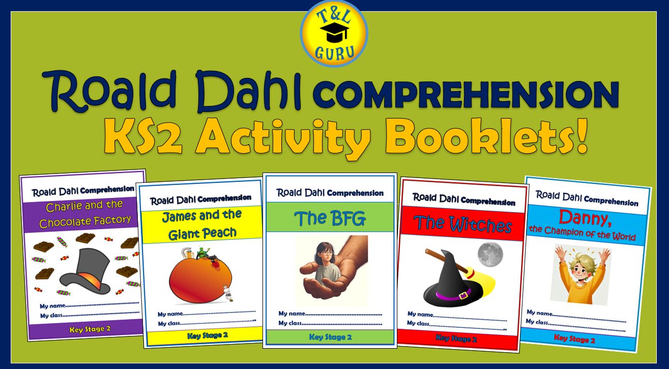 Roald Dahl KS2 Comprehension Activity Booklets Bundle