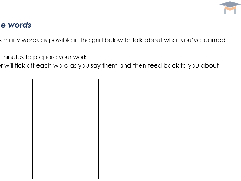 Spend the Words - template