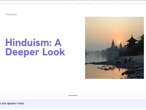 Hinduism: A Deeper Look - Key Stage Two Lesson/Assembly
