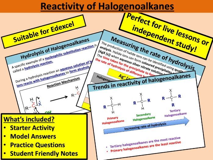 Reactivity of Halogenoalkanes