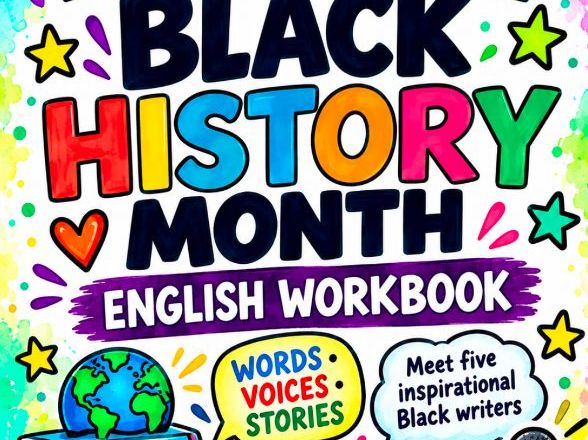 Black History Month English Workbook 12 Printable Pages KS2/3