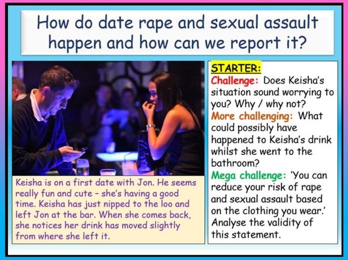 Date Rape / Consent + Sexual Assault PSHE