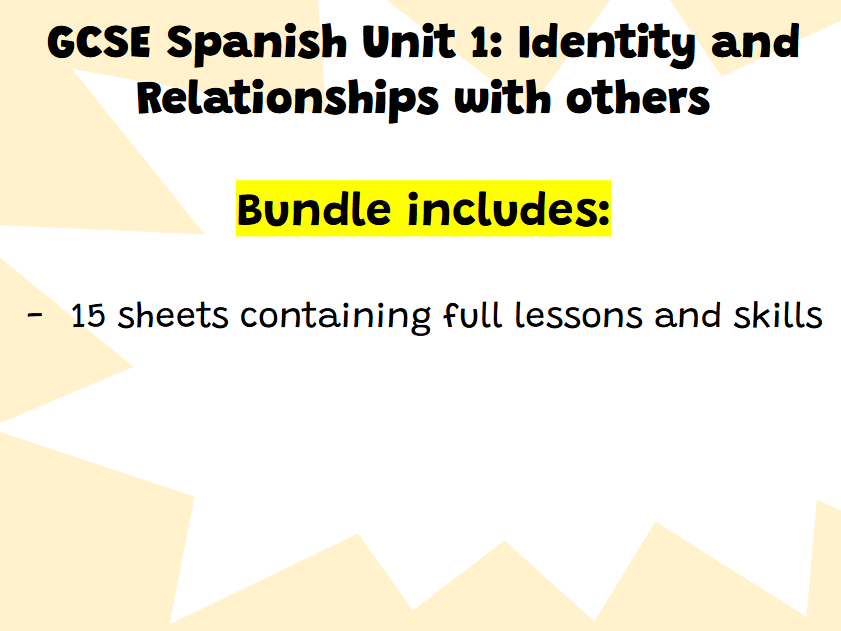 AQA GCSE Unit 1 - Sheets Bundle