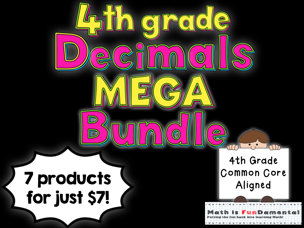 4th Grade Decimals MEGA Bundle Teaching Resources 4th grade decimals mega bundle teaching resources