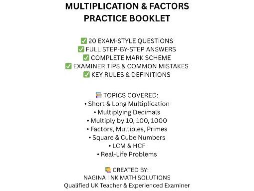 FS L2 Maths: Multiplication & Factors