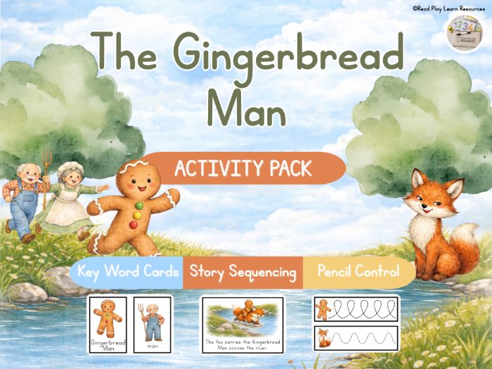The Gingerbread Man EYFS Literacy Activity Pack | Fairy Tale Resources