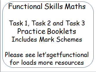 Functional Skills Maths City And Guilds Exam Task Booklets Teaching Resources