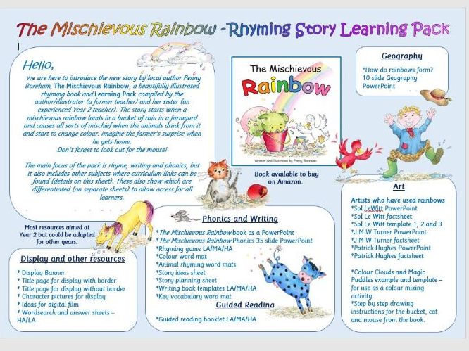 Rhyming Story Learning Pack - The Mischievous Rainbow