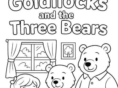 Goldilocks and the Three Bears Colouring Sheet