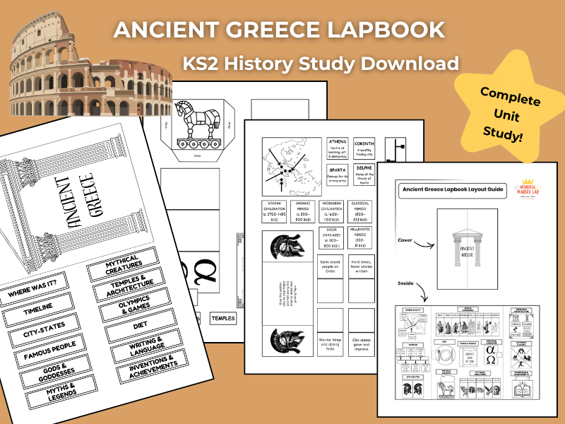 Ancient Greece KS2 History Activities | Lapbook