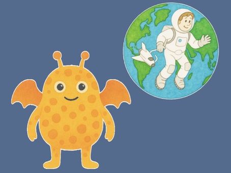 Space Stick Puppets