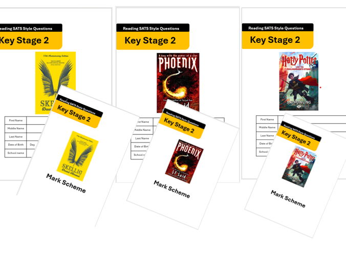 SATS Reading Comprehension Question and Answer Booklets