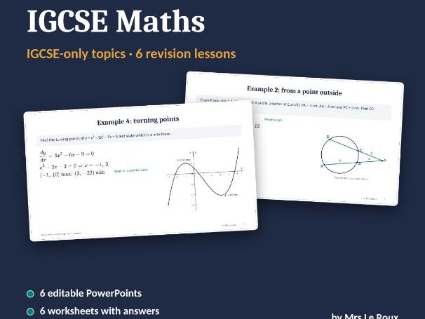 IGCSE Domain and Range