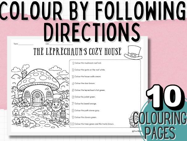 St Patrick’s Day Following Instructions Colouring | Listening Activity | ESL / EAL Primary