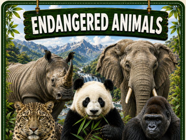 Endangered Animals of the World Flashcards
