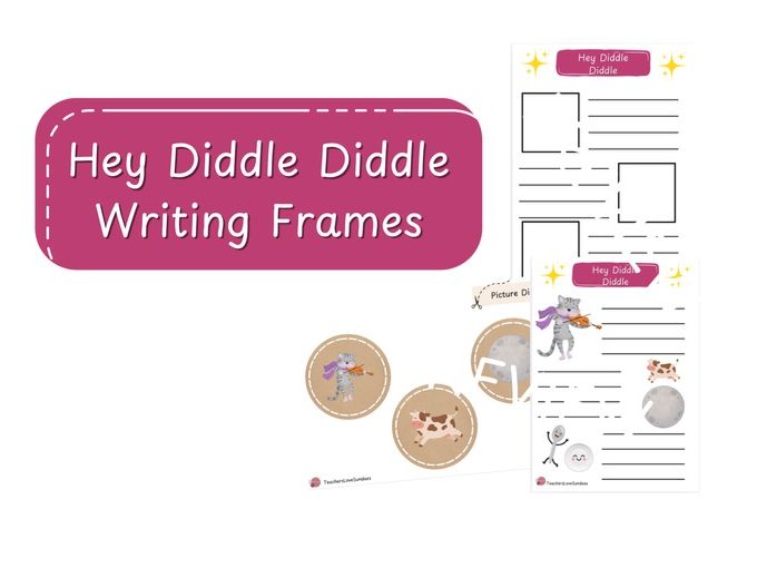 Hey Diddle Diddle Writing Frame
