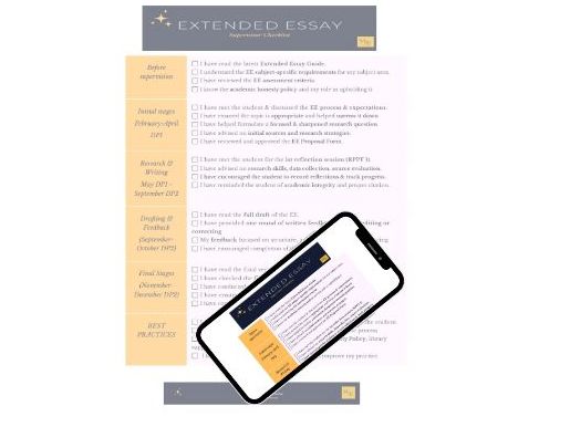IB Extended Essay Supervisor Checklist