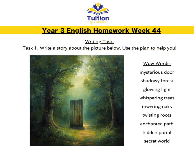 44. Year 3 Creative Writing & Spelling