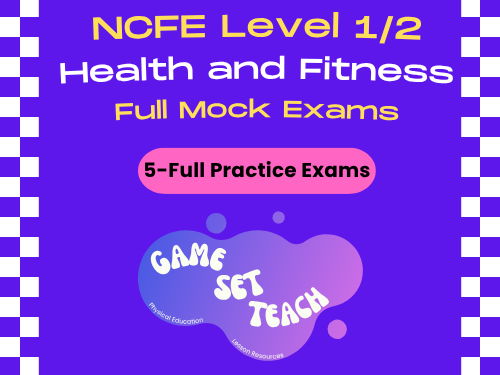 NCFE Health and Fitness Full Mock Exam Bundle — 5 Complete Papers (603/7007/5)