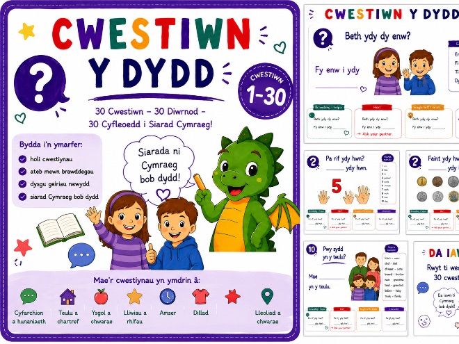 Welsh Question of the Day – 30 Daily Welsh Speaking Prompts