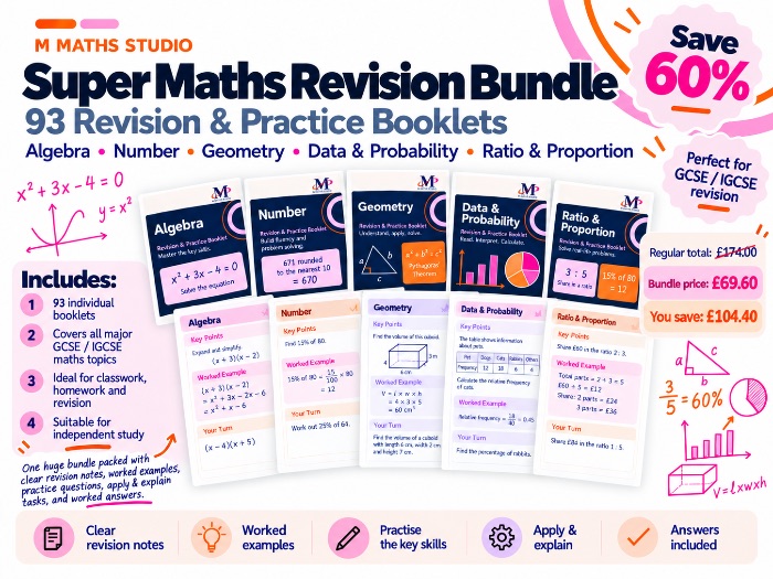 GCSE/IGCSE Super Maths | Revision Booklet Bundle