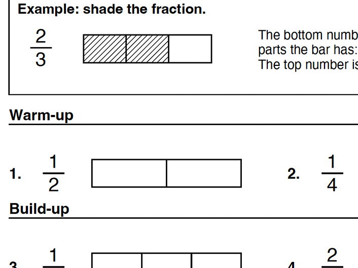 Maths Made Easy: Fractions Worksheets, 10 Sheets + Answers