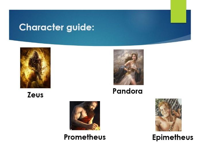 Myth Lesson - Pandora (Year 8)