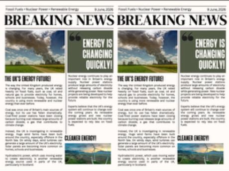 Energy Source Newspaper Article