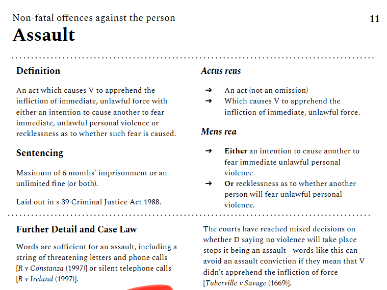 Criminal law revision guide for OCR A-level law (2026 exams)