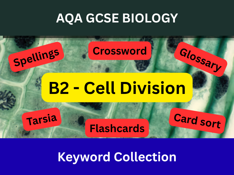 AQA GCSE Biology - B2 - Cell Division - Keyword Collection