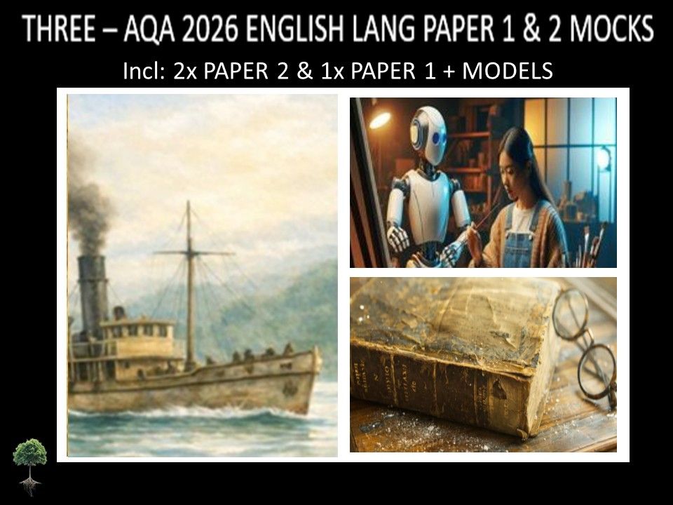 THREE - AQA PAPER 1 & 2 | 2026 FULL MOCKS | MODELS