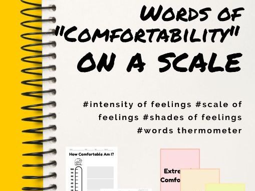 Words Thermometer - Words for Comfort on a Scale