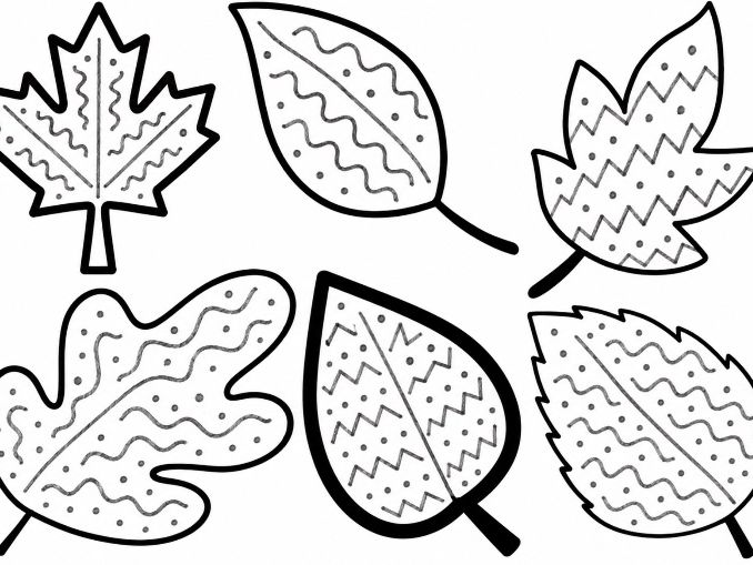 Pre Writing Pattern Autumn Leaves