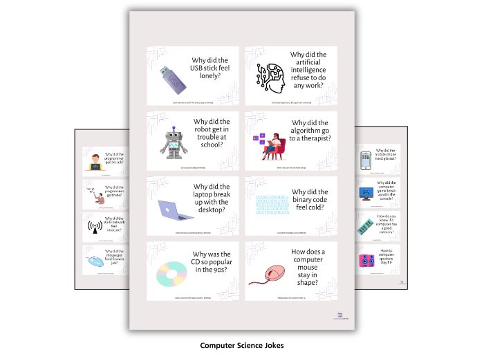 Technology Lunchbox Joke Cards – Computing Classroom Resource