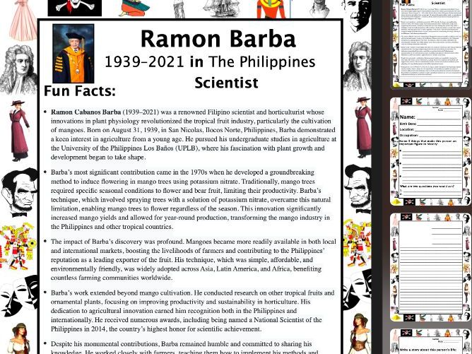 Ramon Barba PACKET & ACTIVITIES, Important Historical Figures Series