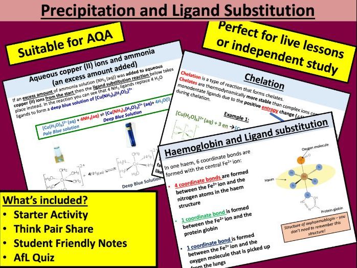 Precipitation & Ligand Substitution (AQA)