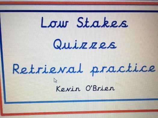 Low Stakes Quizzes to aid retrieval Y6 A1