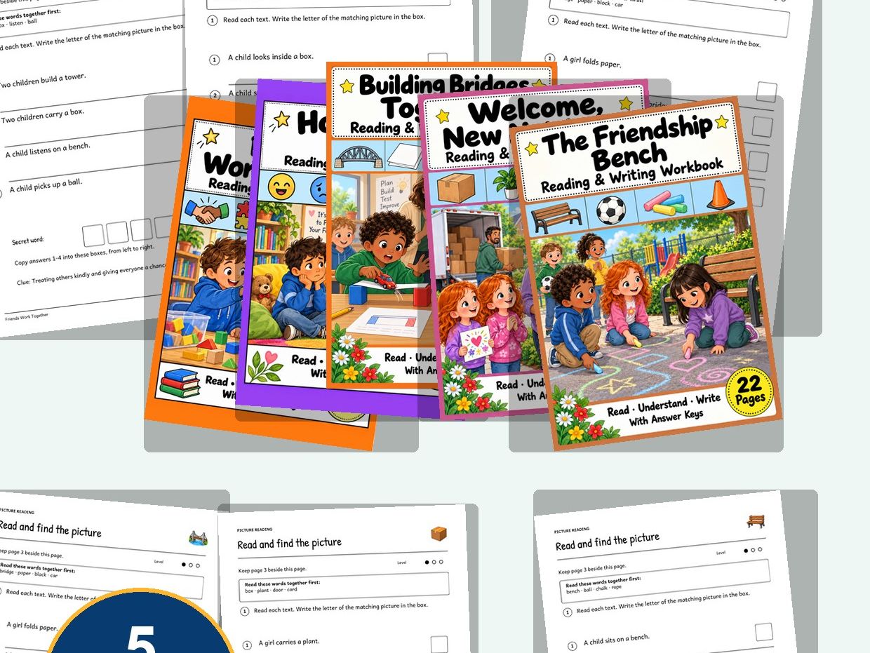 Friendship & Social Skills Reading Bundle | Grades 1-2 SEL EAL ESL