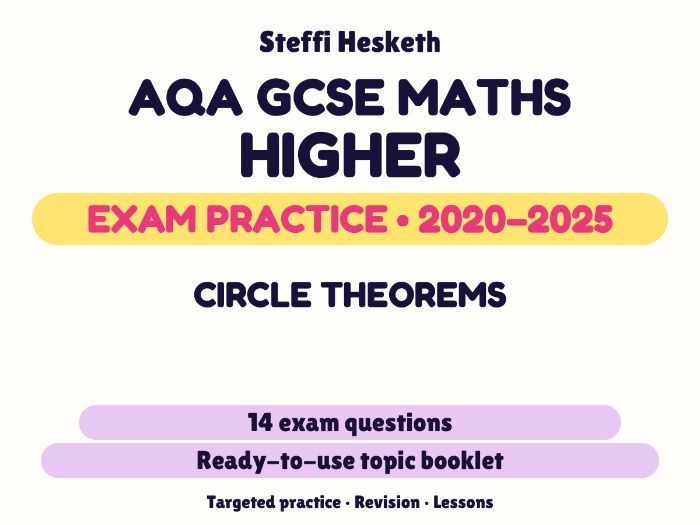 AQA GCSE Maths Higher: Circle theorems Exam Questions | 2020-2025
