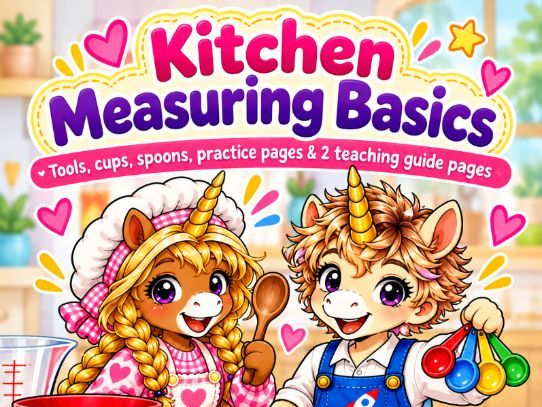 Kitchen Measuring Basics | Measuring Cups & Spoons | Cooking Math & Life Skills