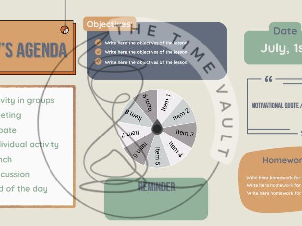 Daily Agenda slides (editable templates!)
