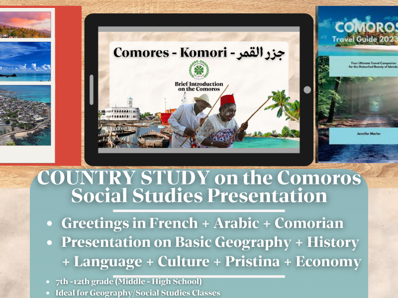 Comoros Country Study - Geography + Social Studies Presentation - East Africa